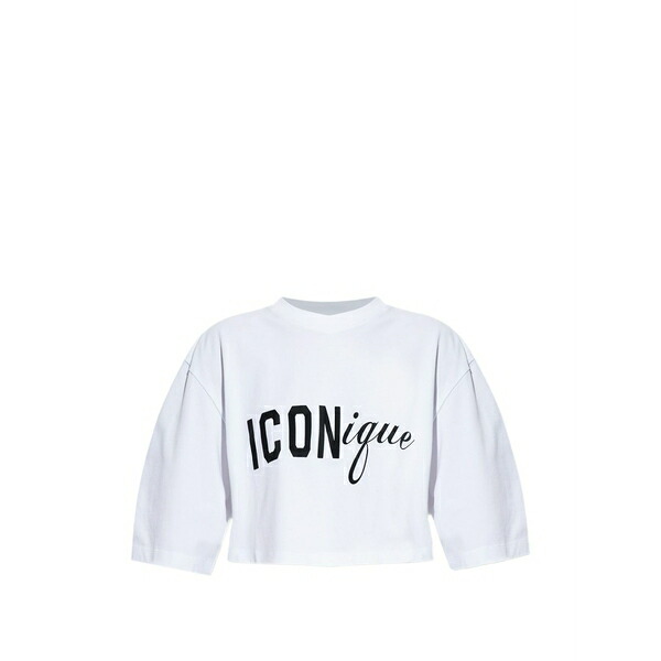 ディースクエアード レディース Tシャツ トップス Iconique t-shirt White|asty