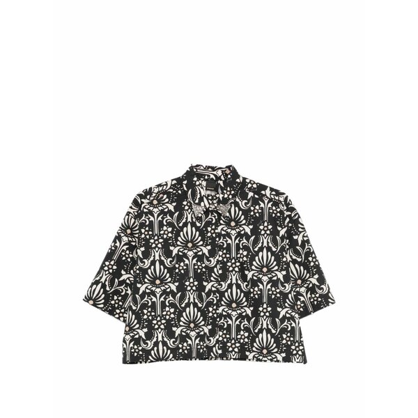 ピンコ レディース プルオーバー トップス Embellished floral shirt Black