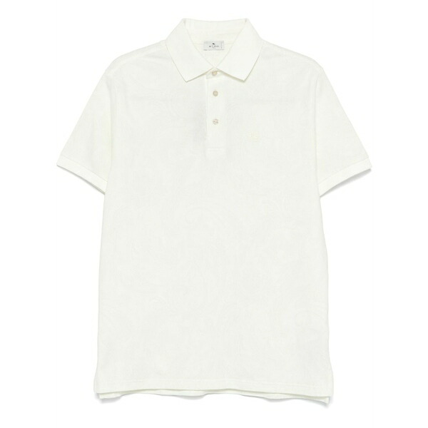 エトロ メンズ スポーツシャツ トップス Paisley polo shirt Neutrals