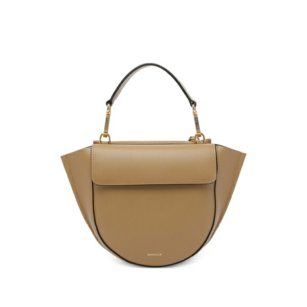 ワンドラー レディース トートバッグ バッグ Mini hortensia leather tote bag Brown｜asty