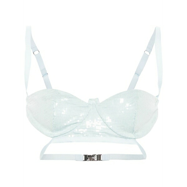 ジーシーディーエス レディース カットソー トップス Sequined bra top Blue