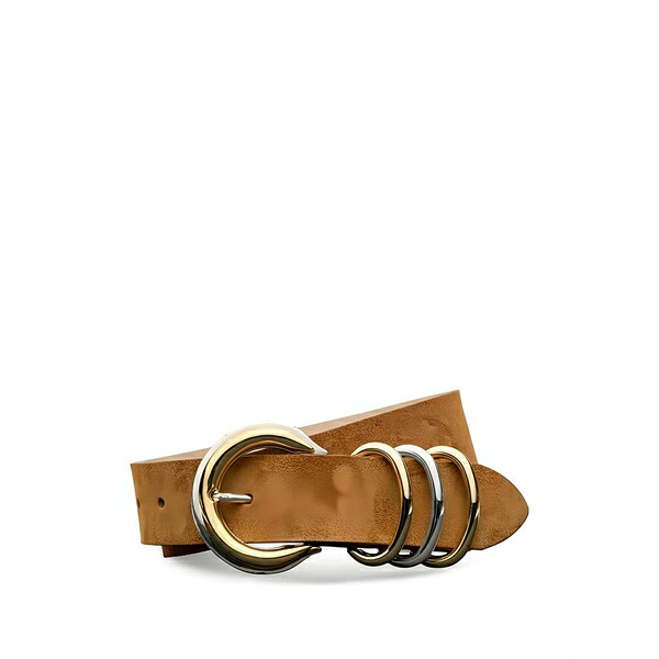 ラジャンス レディース 三尺帯 付属物 Tobar ring  leather belt Brown