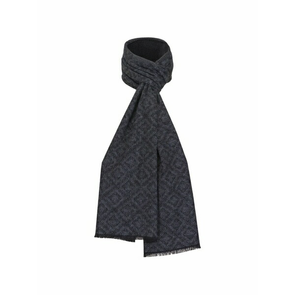 チェルシー インポーツ メンズ えり巻き・袈裟・えり巻き 付属物 Geometric fringed scarf Grey