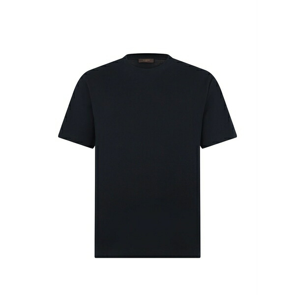 投げること御召しもの メンズ プルオーバー トップス Cotton t-shirt Blue