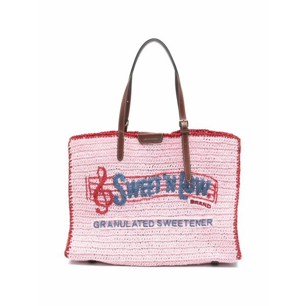 アニヤハインドマーチ レディース トートバッグ バッグ Appliqued tote bag Pink