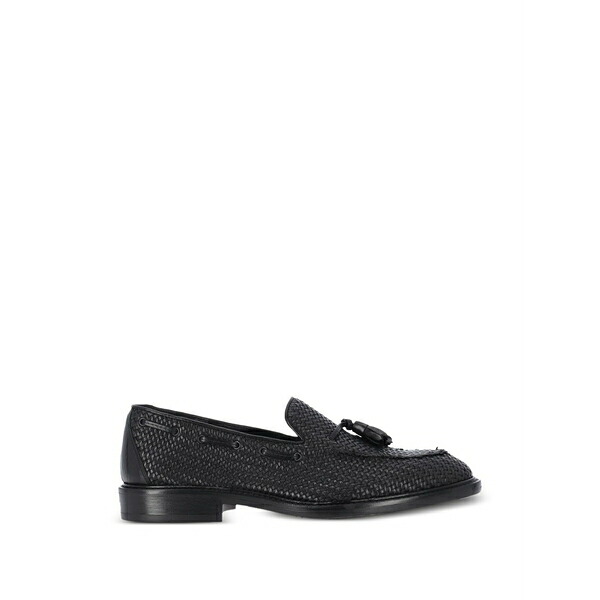 アレクサンダー オット メンズ スリッポン・ローファー シューズ Woven tassel loafers Black