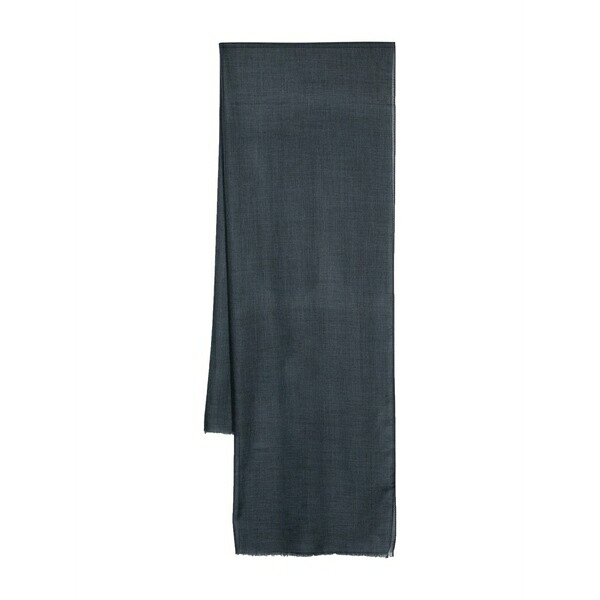 ディーフォーポイントゼロ メンズ マフラー・ストール・スカーフ アクセサリー Fringed scarf Blue｜asty