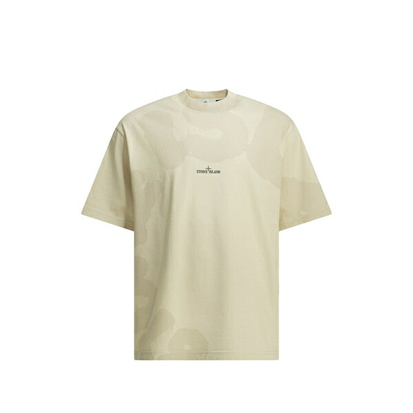 ストーンアイランド メンズ プルオーバー トップス Logo-print compass t-shirt Neutrals