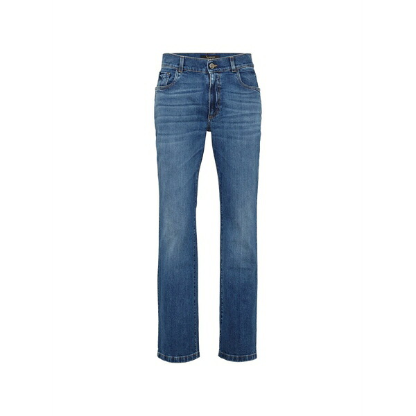 ビリオネア メンズ デニムパンツ ボトムス Embroidered five-pocket jeans Blue｜asty