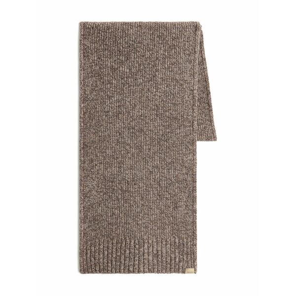 羊毛 一財産 メンズ えり巻き・袈裟・えり巻き 付属物 Ribbed wool scarf Brown