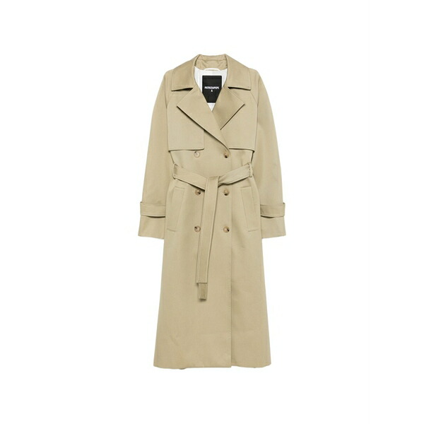 パトリツィア ペペ レディース 厚地の外套 アウター Cotton trench coat Neutrals