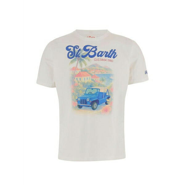 エムシーツーセイントバース メンズ Tシャツ トップス Short-sleeve graphic-print t-shirt White｜asty 24,600円