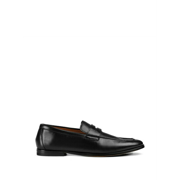 ドンカルズ メンズ スリッポン・ローファー シューズ Leather loafers Black|asty