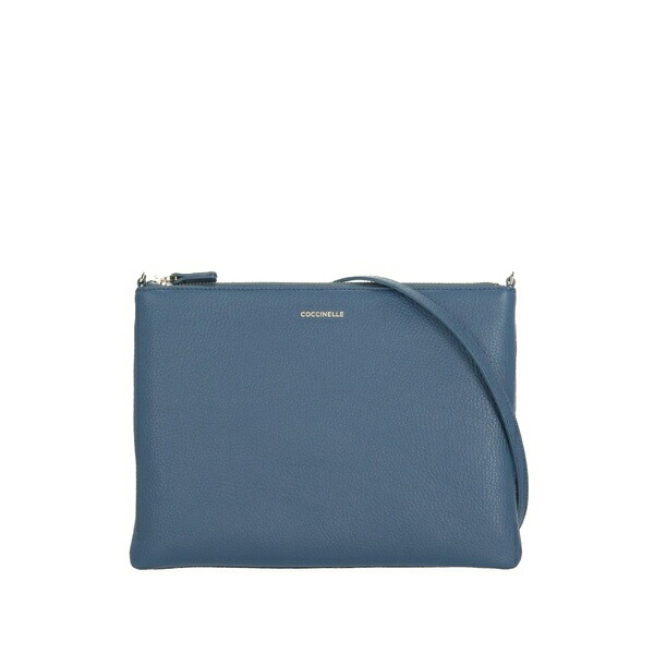 コチネレ レディース クラッチペダル御徒面子 御徒面子 Logo-print leather clutch bag Blue