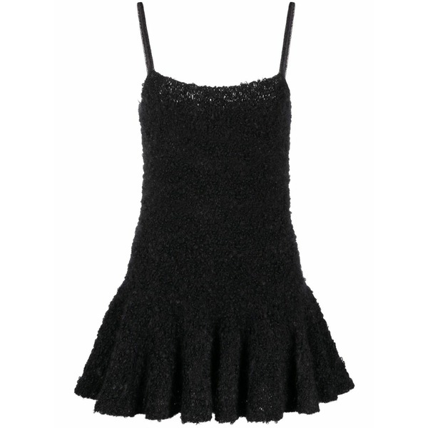 ジル・サンダー レディース 編み物\u0026スウェーター アウター Boucl?? knitted minidress Black
