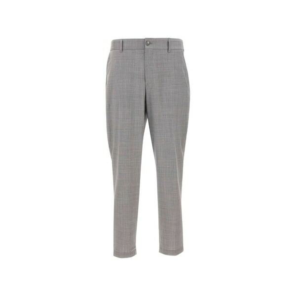 元締め メンズ 心地好いズボン下 ボトムス Virgin wool trousers Grey