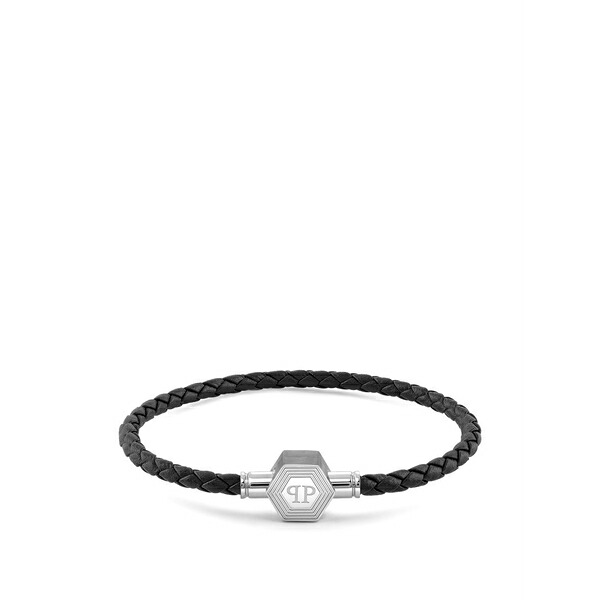 フィリップ飾り気の無い メンズ ブレスレット・バングル・アンクレット 佩び物 Enigma braided bracelet Silver