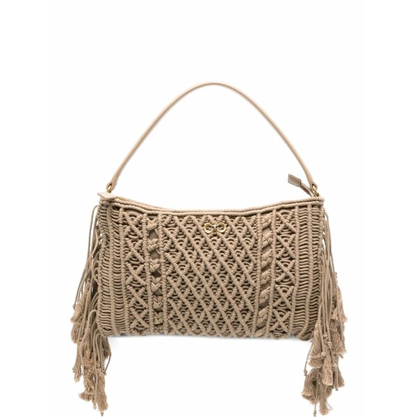 ツインセット レディース ショルダーバッグ バッグ Tassel-detail shoulder bag Neutrals