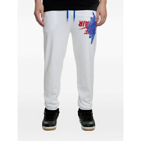 ジョーダン メンズ カジュアルパンツ ボトムス Jumpman wings fleece track pants White｜asty