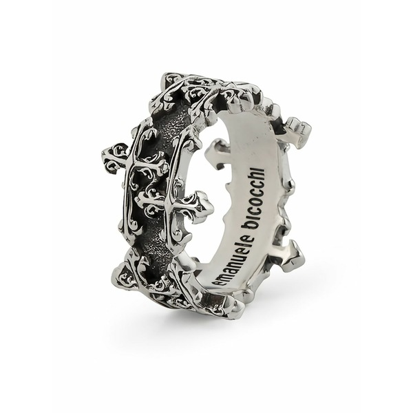 エマニュエレ ビコッキ メンズ 輪っか 付属物 Avelli double band ring Silver