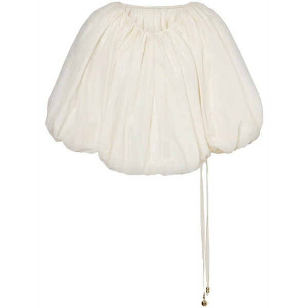 フィロソフィーデロレンゾセラフィーニ レディース プルオーバー トップス Gathered blouse Neutrals シャツ・ブラウス-レディースファッション-トップス