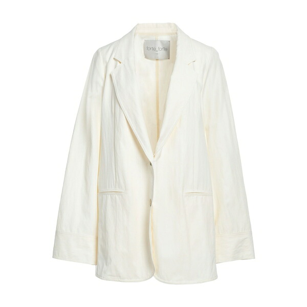【送料無料】 フォルテ フォルテ レディース ジャケット＆ブルゾン アウター Blazers White 68,640円