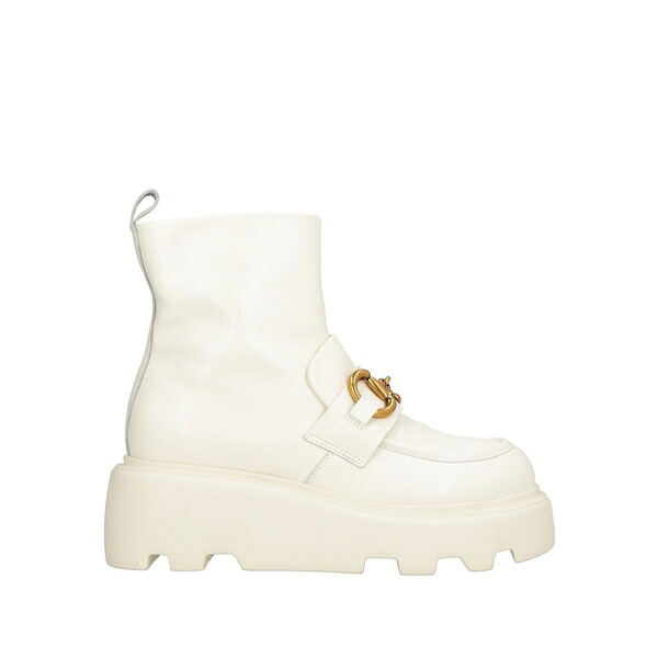 【送料無料】 トスカブルー? レディース ブーツ シューズ Ankle boots White