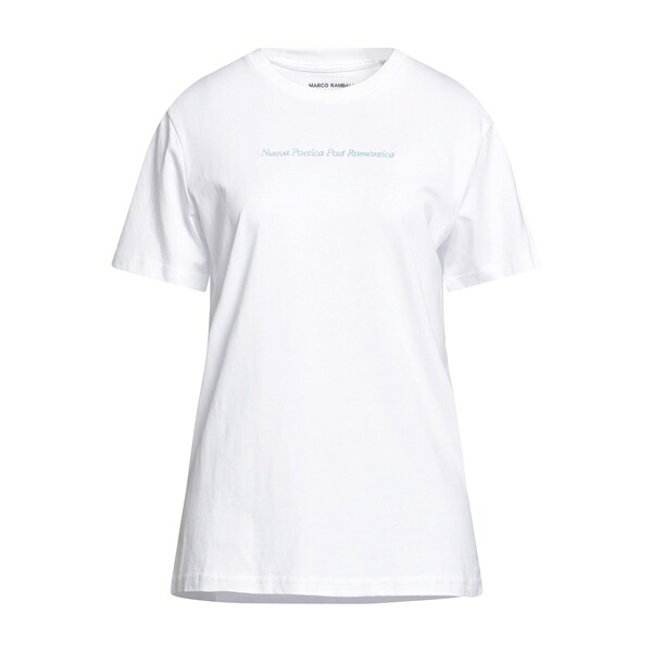【送料無料】 マルコ ランバルディ レディース Tシャツ トップス T-shirts White
