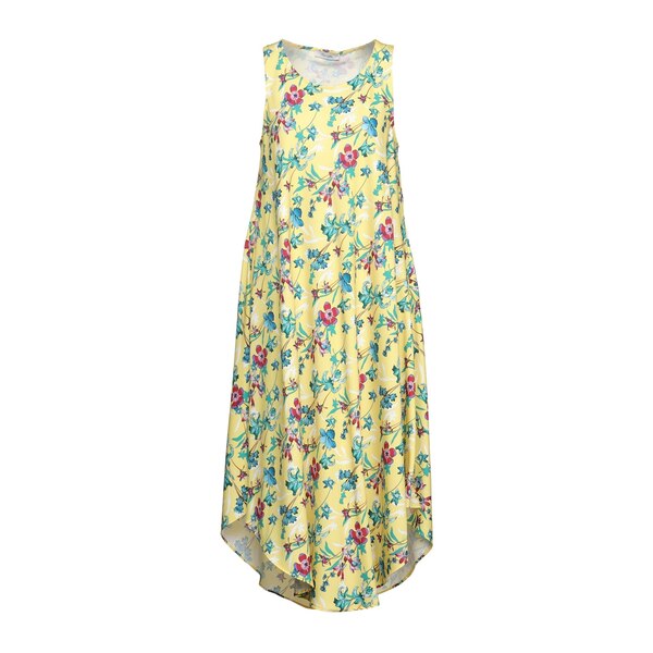 【送料無料】 フライ ガール レディース ワンピース トップス Midi dresses Yellow