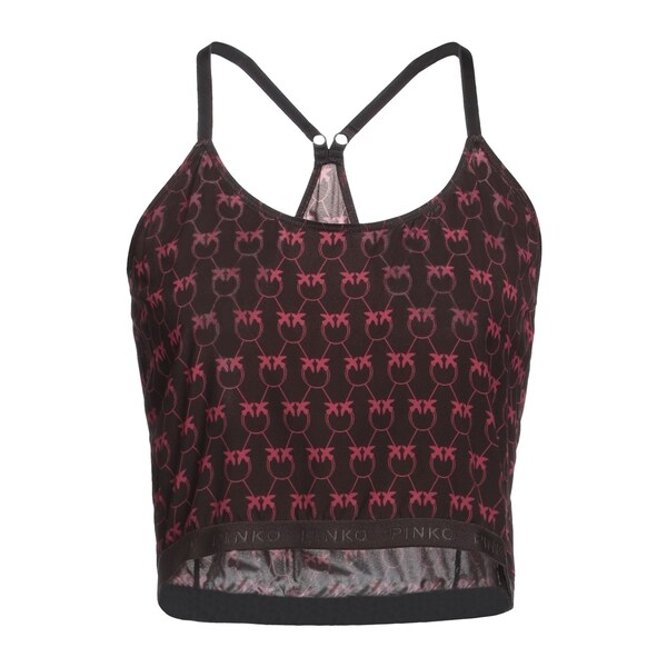 【送料無料】 ピンコ レディース Tシャツ トップス Tops Brown