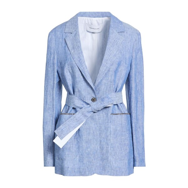 【送料無料】 ファビアナ フィリッピ レディース ジャケット＆ブルゾン アウター Blazers Blue