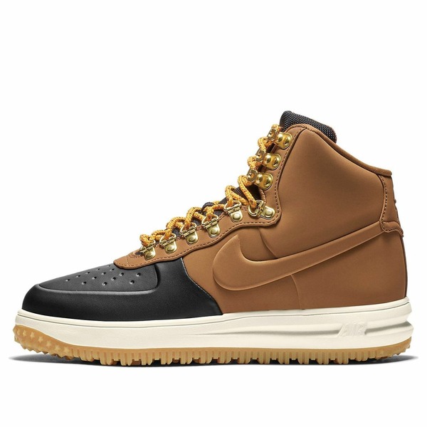 Nike ナイキ メンズ スニーカー  【Nike Lunar Force 1 Duckboot \u002718 \u0027Tan Black\u0027 BQ7930-001】  大きさ US_7.5(25.5糎)