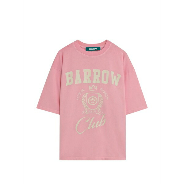 バロウ メンズ プルオーバー トップス Graphic t-shirt Pink