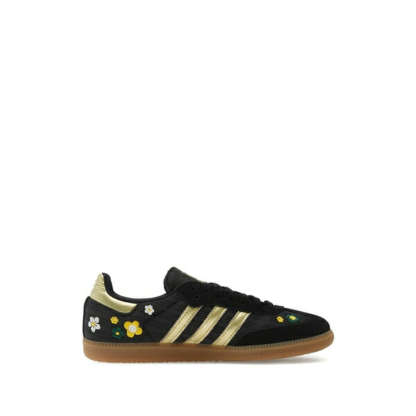 アディダス レディース スニーカー シューズ Flower-embellished sneakers Black｜asty