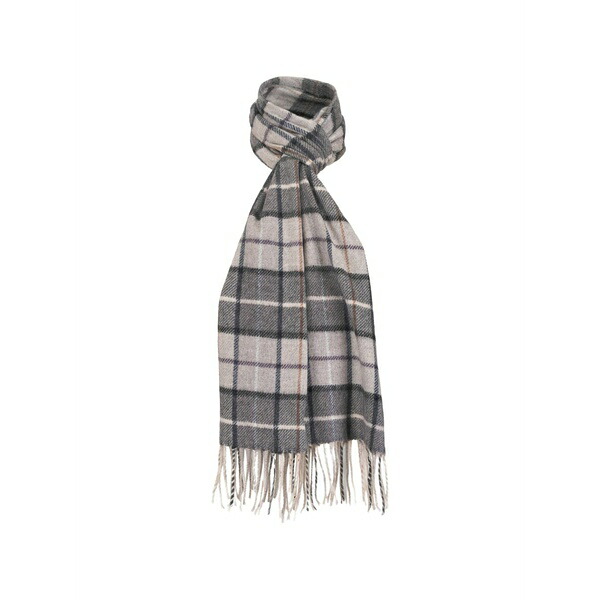 チェルシー インポーツ メンズ えり巻き・袈裟・えり巻き 付属物 Plaid fringed scarf Grey