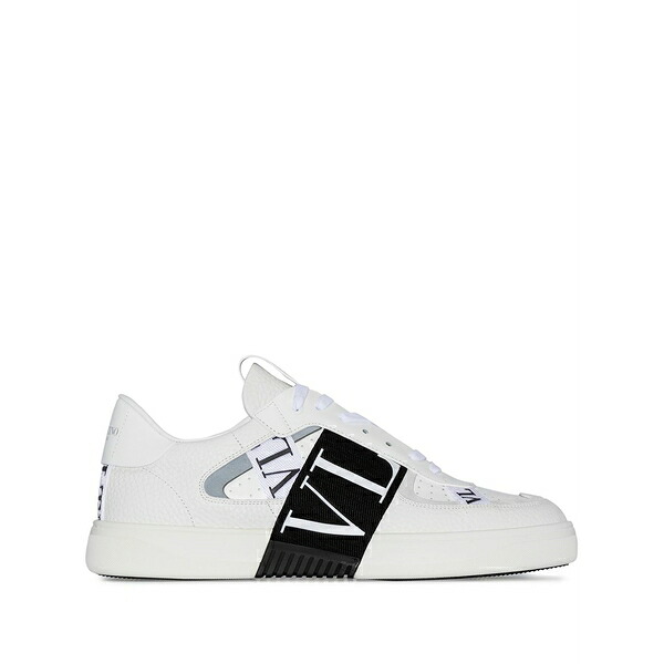 ヴァレンティノ ガラヴァーニ メンズ スニーカー シューズ Vl7n logo-strap sneakers White