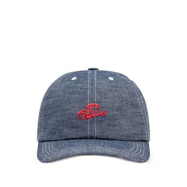 マルニ メンズ 鳥打ち帽 付属物 Logo-embroidered baseball cap Blue