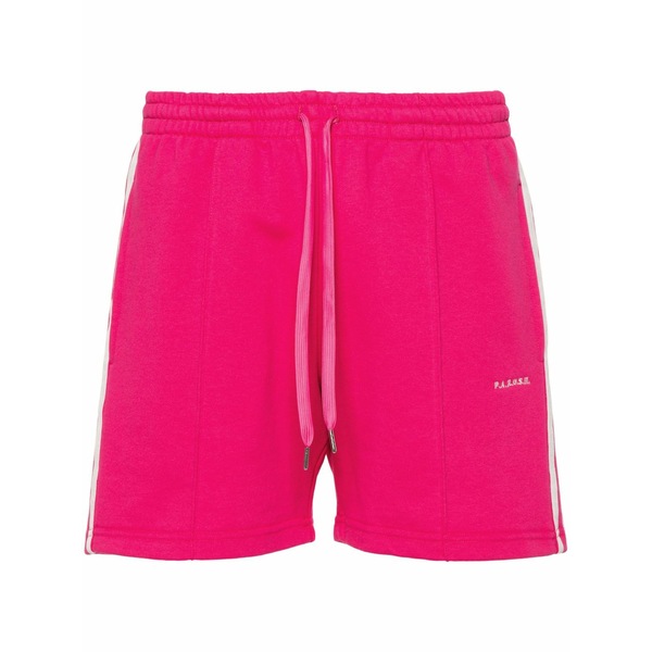 パロッシュ レディース カジュアルパンツ ボトムス Striped jersey shorts Pink