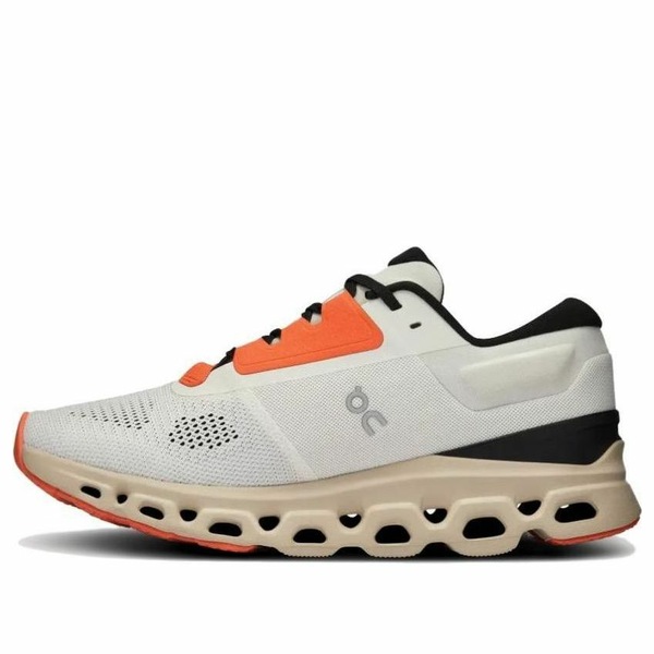 On Running オン ランニング レディース スニーカー Beige/Orange 【(WMNS) On Running Cloudstratus 3 'Undyed White Sand Orange' 3WD30121148】 サイズ US_5.5(22.5cm)｜asty
