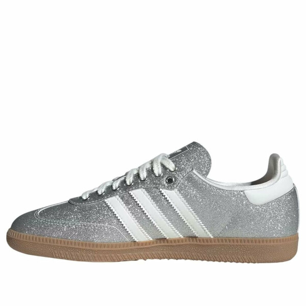 adidas アディダス レディース スニーカー Off White / Silver Metallic 【(WMNS)adidas Samba OG ilver Metallic KI6264】  サイズ US_6.5(23.5cm)