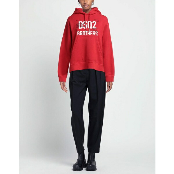 ディースクエアード レディース パーカー・スウェットシャツ アウター Sweatshirts Red トップス