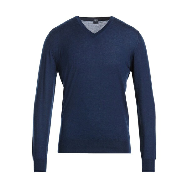 【貨物輸送無料】 フェデーリ メンズ 編み物\u0026プルオーバー アウター Sweaters Blue