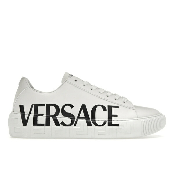 Versace ヴェルサーチ メンズ スニーカー 【Versace Medusa Greca Low White White Black】 サイズ US_8(26.0cm) White/White/Black｜asty