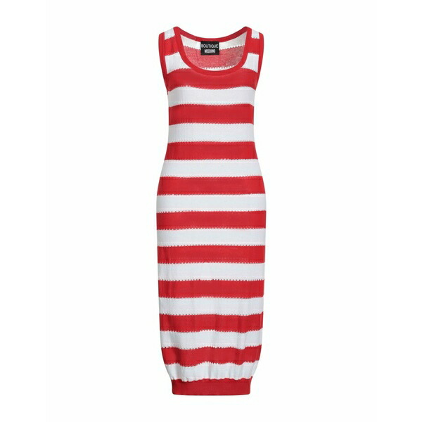 人気新品入荷ブティックモスキーノ レディース ワンピース トップス Midi dresses Red asty