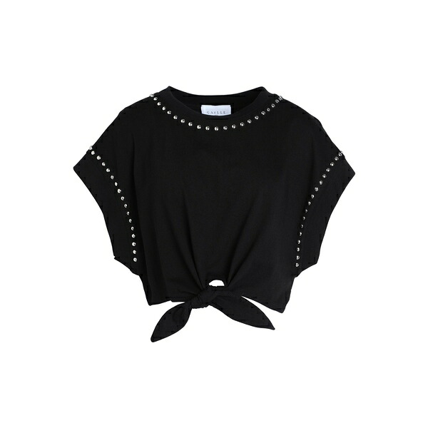 【送料無料】 ガレパリ レディース Tシャツ トップス T-shirts Black