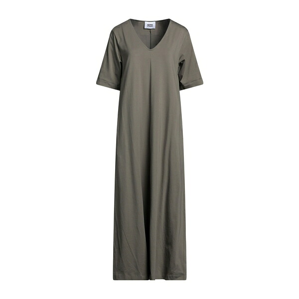 【送料無料】 アルファス テューディオ レディース ワンピース トップス Midi dresses Green