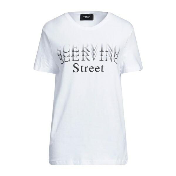 【送料無料】 エルマンノ シェルヴィーノ レディース Tシャツ トップス T-shirts White 9,216円