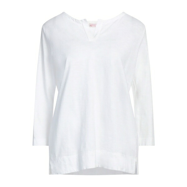 【送料無料】 ロッソピューロ レディース Tシャツ トップス T-shirts White