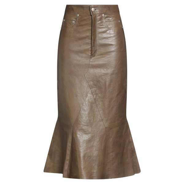 【送料無料】 リックオウエンス レディース スカート ボトムス Midi skirts Green｜asty