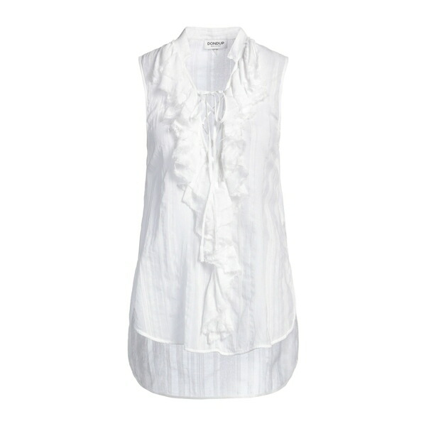 【送料無料】 ドンダップ レディース Tシャツ トップス Tops White